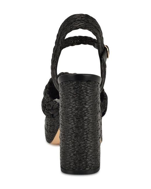 Nine West Black Vadyn Platform Wedge Sandal