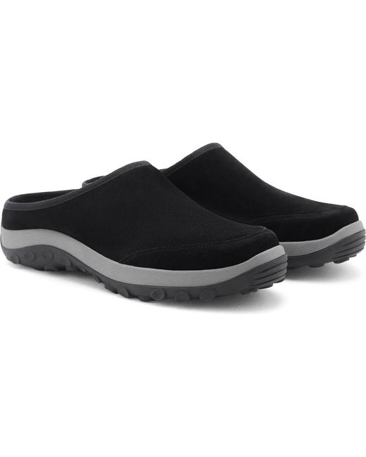 Mango Black Leather Clog