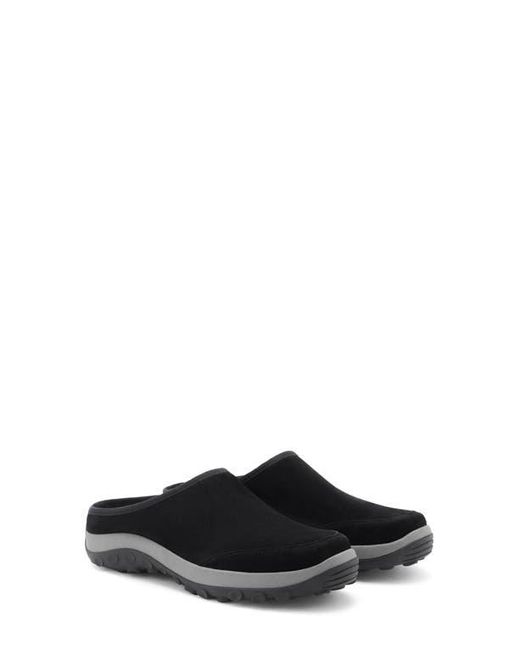 Mango Black Leather Clog