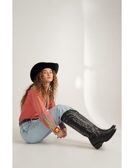 Tecovas Black The Abby Western Boot