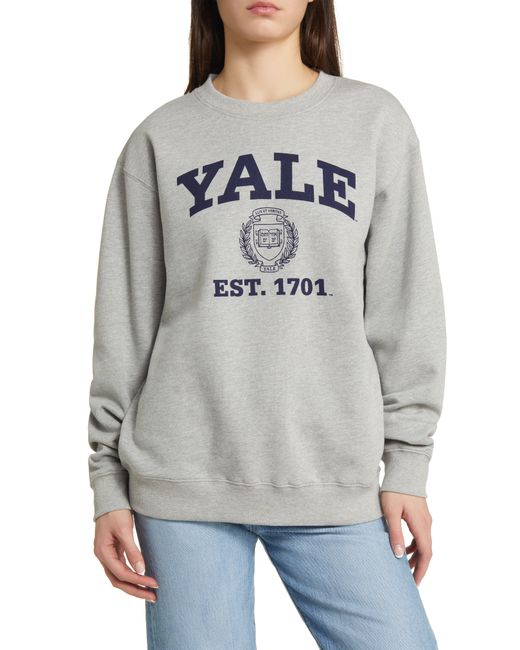 GOLDEN HOUR Gray Yale Graphic Sweatshirt