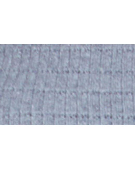 Naked Wardrobe Blue Stripe Knit Crop Top