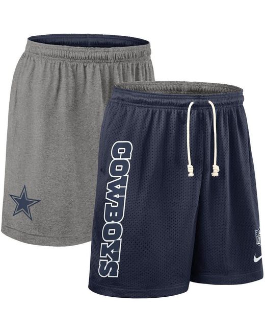 Nike Blue Dallas Cowboys Sideline Reversible Performance Shorts for men