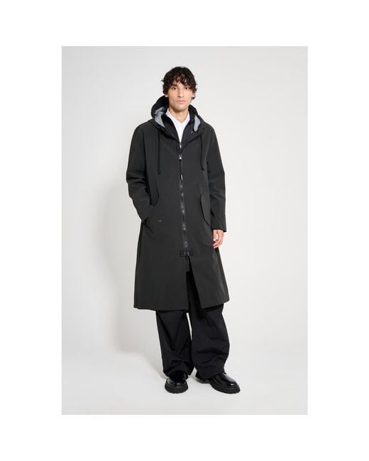 Stutterheim Black Martins Parka for men