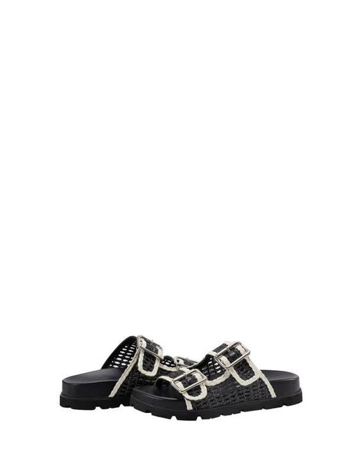 Marc Fisher Black Mylan Two-Strap Sandal
