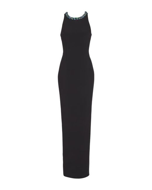 Balmain Black Long Sleeveless Dress