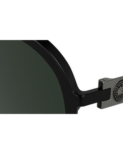 Canada Goose Black 60Mm Aviator Sunglasses