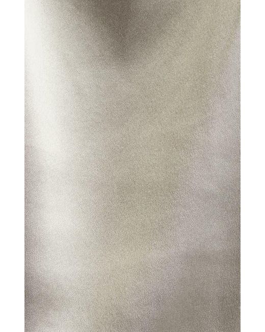 Lafayette 148 New York Gray Perla Reversible Silk Blouse