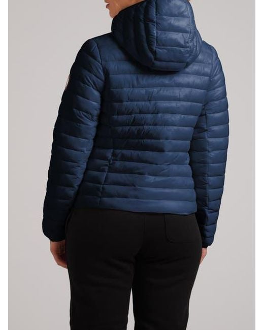 Jacket Blue Satell1Te Padded Hooded Jacket