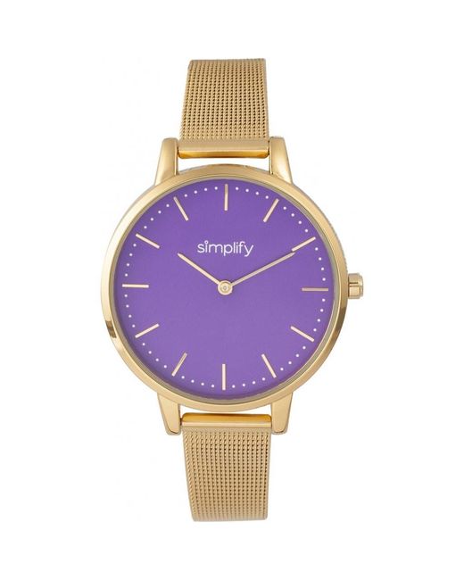 Simplify Purple The 5800 Mesh Bracelet Watch