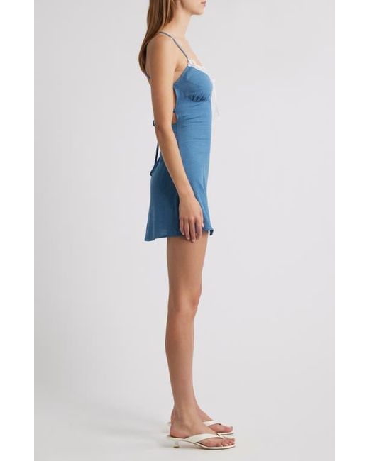 Bella Venice Blue Open Back Minidress