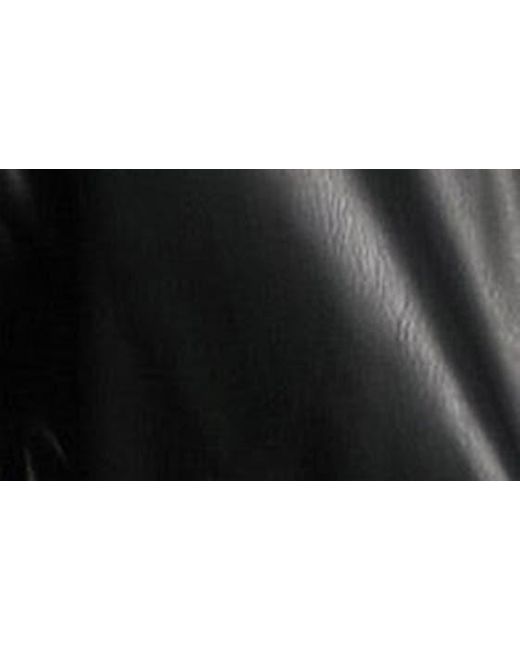 ASOS Black Oversize Faux Leather Shacket for men