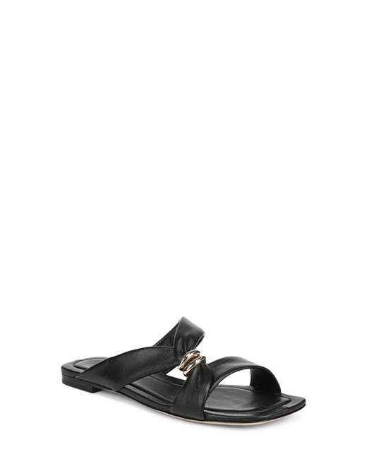 Vince Black Vilma Two-Strap Sandal