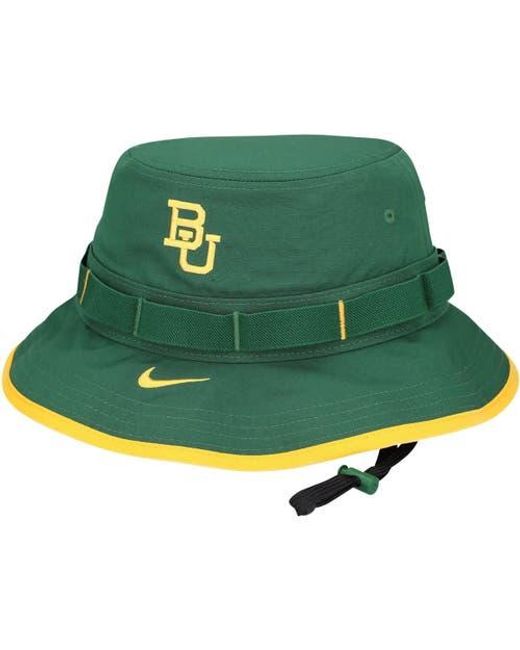 Nike Green Baylor Bears 2024 Sideline Apex Performance Boonie Bucket Hat for men