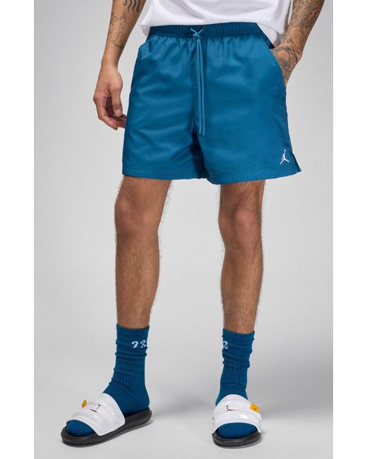 Nike Blue Essential Poolside Drawstring Shorts for men