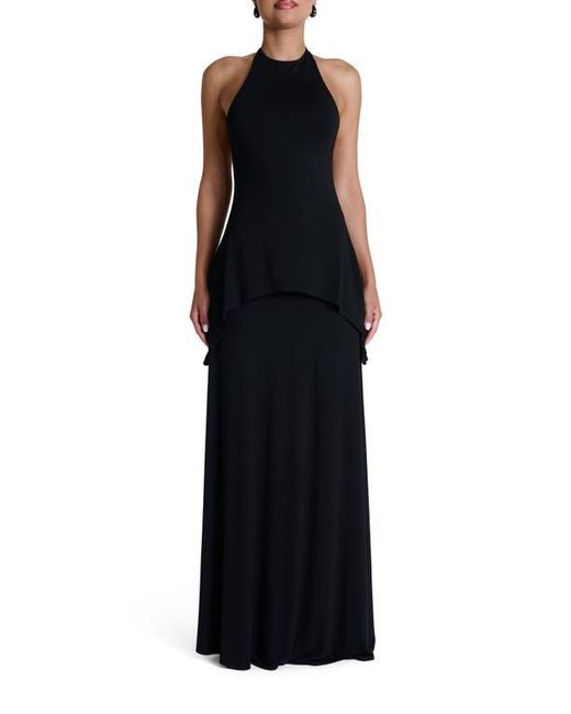 Naked Wardrobe Black Smooth Maxi Skirt