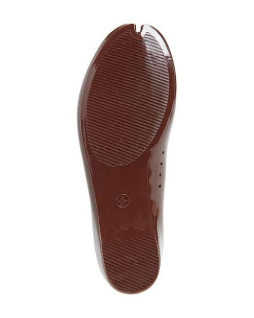 Jeffrey Campbell Brown Fixed Split Toe Jelly Flat