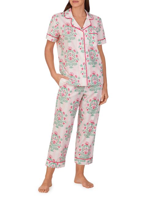 Bedhead Pajamas Print Organic Cotton Poplin Crop Pajamas | Lyst