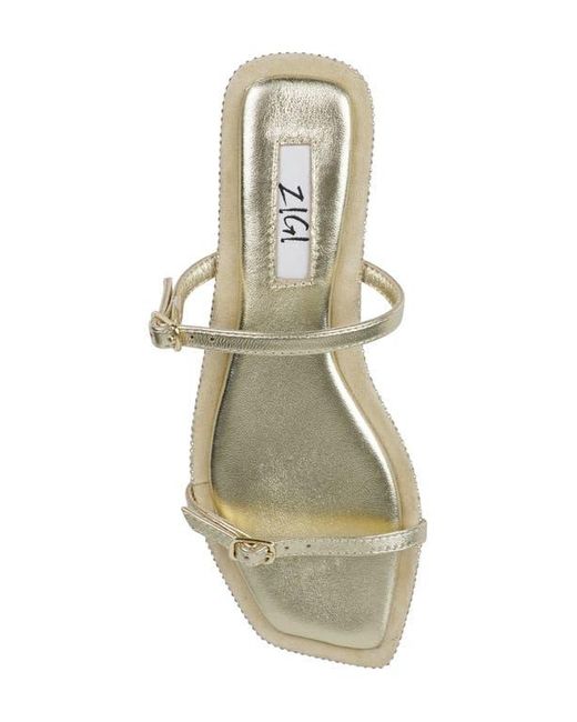 Zigi White Two-Strap Sandal
