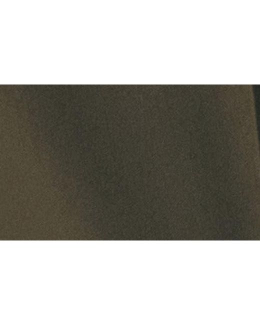 Mango Green Belted Pleated Straight Leg Pants