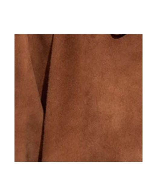 Cynthia Rowley Brown Studded Suede Cropped Jacket