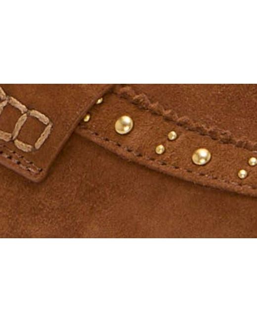 Vince Camuto Brown Camdyn Studded Penny Loafer