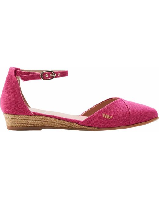 VISCATA Pink Montroig Canvas Espadrille Flats