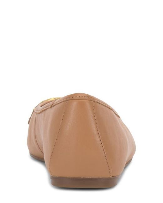 Vince Camuto Brown Virna Square Toe Flat