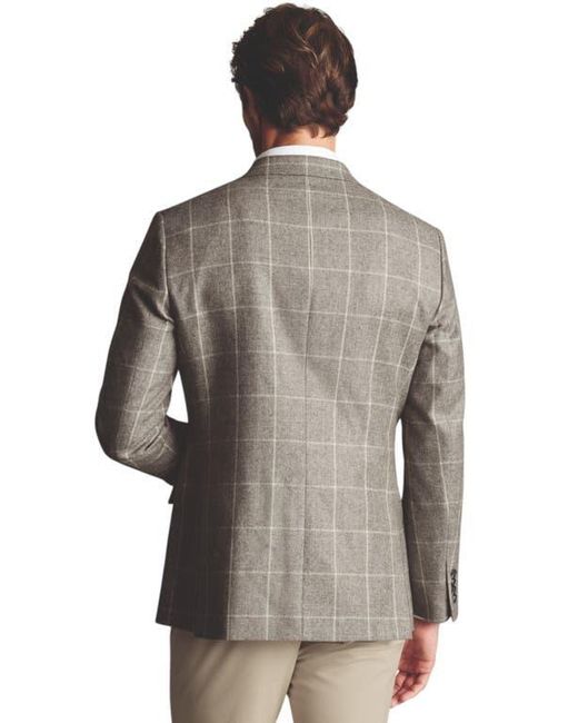 Charles Tyrwhitt Multicolor Wool Texture Twill Jacket for men