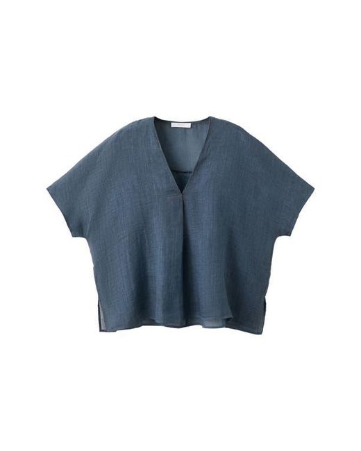 Mango Blue Ramie Top