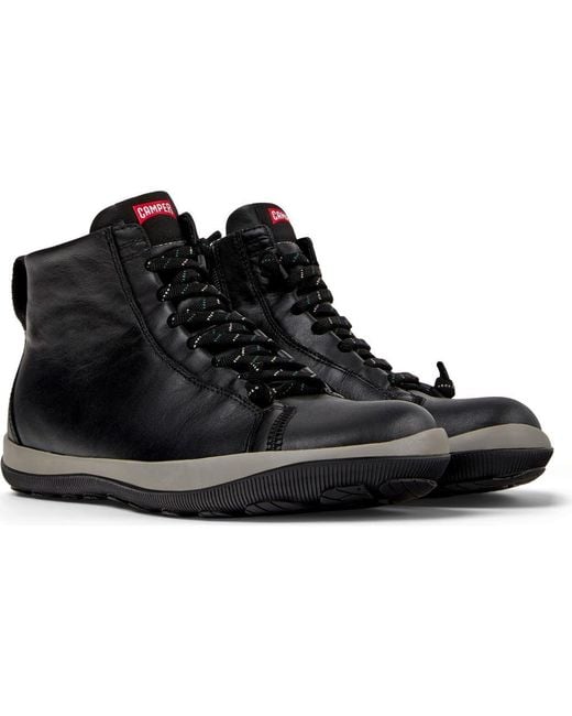 Camper Black Peu Terreno Short Boot for men