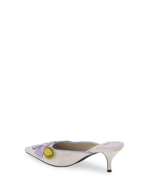 Jeffrey Campbell White Franny Pointed Toe Mule