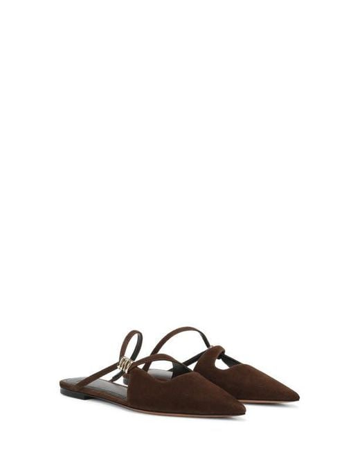 Vince Brown Gilia Strappy Pointed Toe Flat Mule
