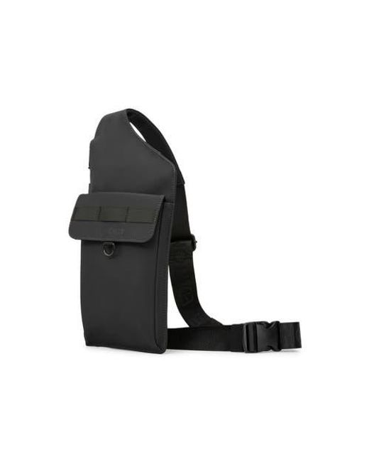 EDITION22 Black Lockpoint Sling Bag