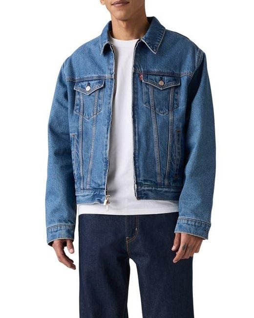 Levi's Blue X Sky High Farm Goods Trucker Zip Jacket for men