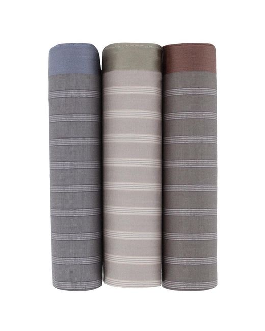 Trafalgar Gray Clark's Classy Patterned Cotton Handkerchiefs for men