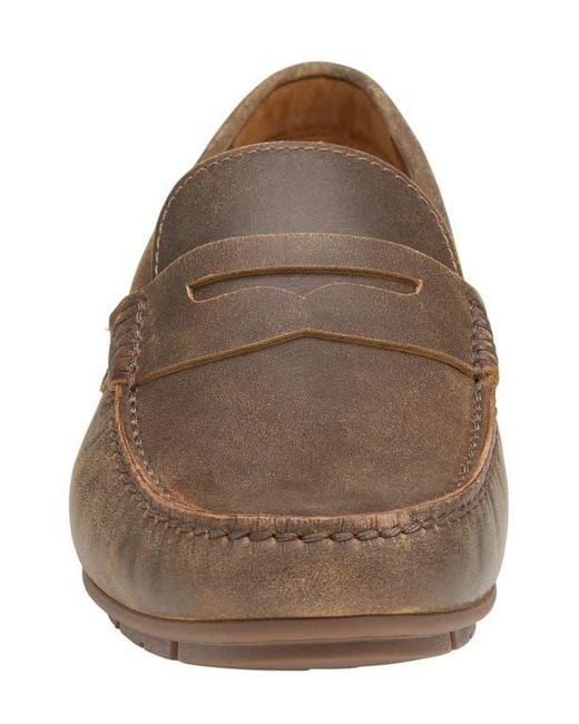 Johnston & Murphy Brown Baldwin Driving Shoe for men