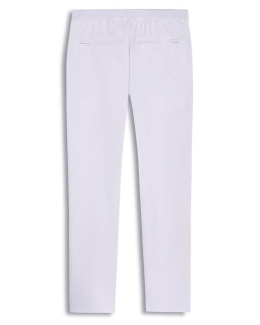 Bugatchi White Soft Touch Pintuck Pants for men