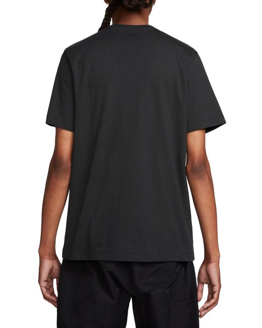 Nike Black Jordan Cotton Graphic T-shirt for men