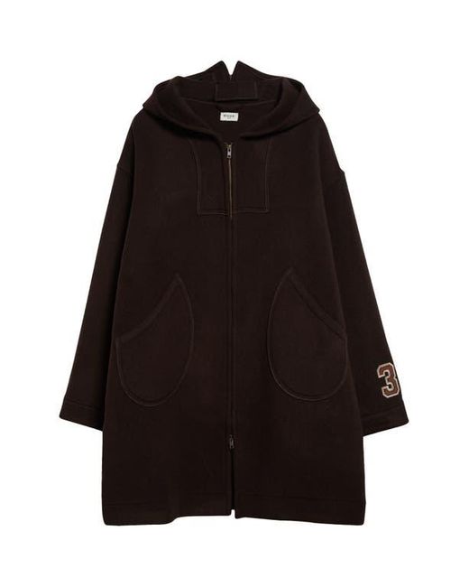 Bode Black Sideline Wool Coat for men