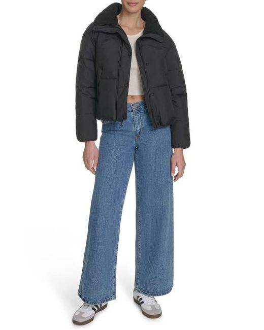 Levi's Black Western Crop Puffer Jacket