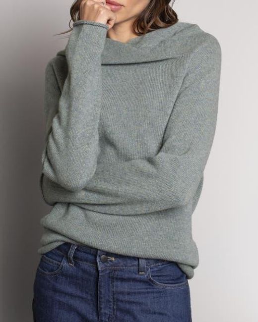 Celtic & Co. Gray Collared Slouch Sweater