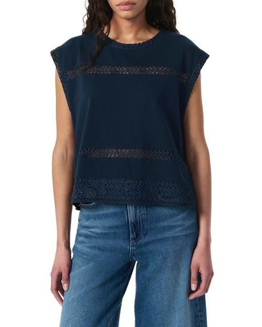 Rag Bone Women's Blue Rosie Muscle Tank
