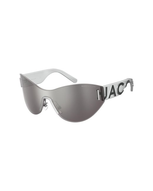 Marc Jacobs Gray 99mm Shield Sunglasses