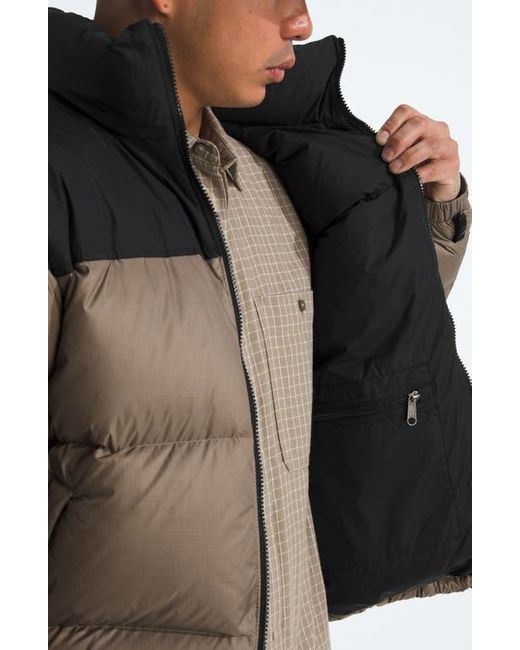The North Face Brown 1996 Retro Nuptse 700 Fill Power Down Packable Jacket for men