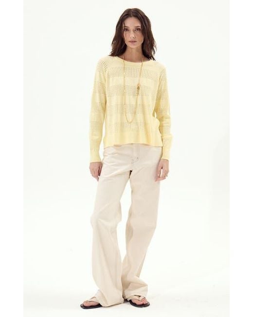 DELUC Natural Creta Openwork Sweater