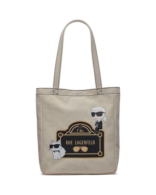 Karl Lagerfeld Cannes Tote in White | Lyst
