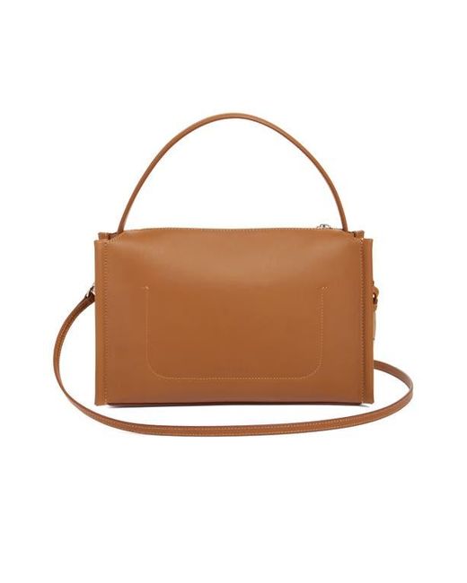 J.W. Anderson Brown Loafer Leather Top Handle Bag