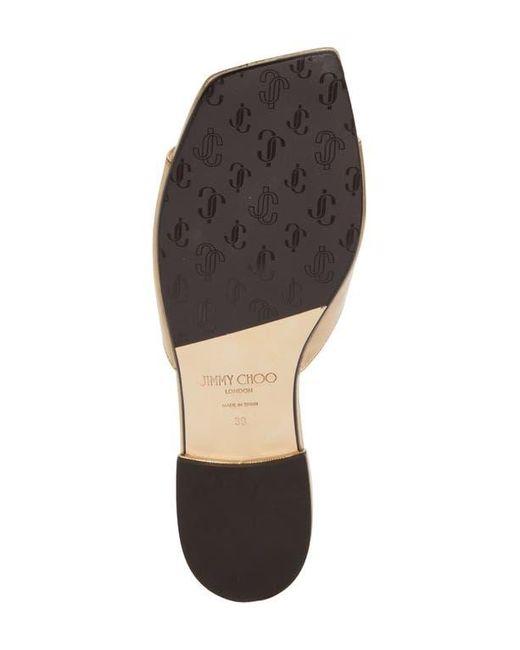 Jimmy Choo Natural Dina Slide Sandal