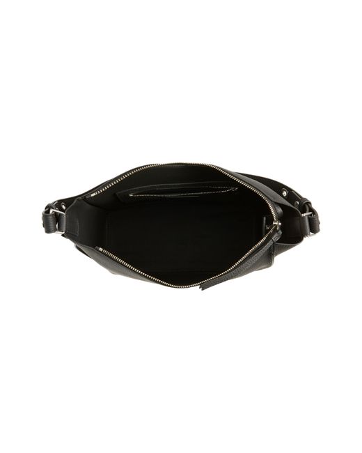 AllSaints Kita Leather Shoulder/crossbody Bag in Black Lyst